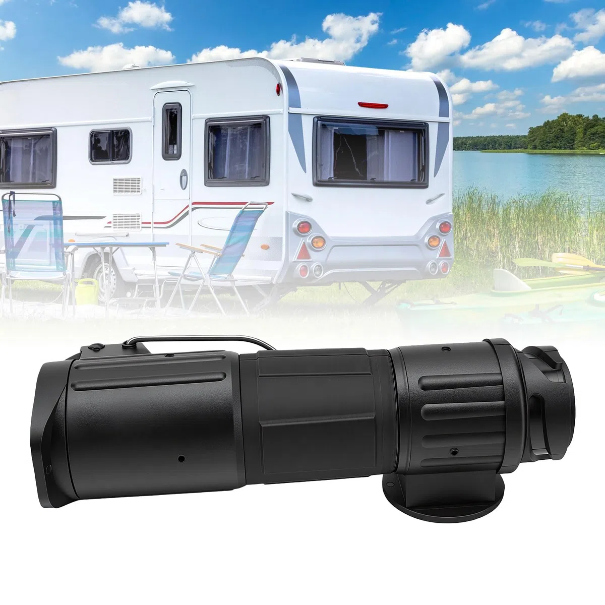 Kontroler Hamulca Przyczepy Bluetooth dla 13-pinowej Przyczepy RV | 51180 Obudowa z Tworzywa Sztucznego ze Stopu Metalu, Płytka Drukowana do Zalewania Chroniąca Przed Pyłem Deszczowym w