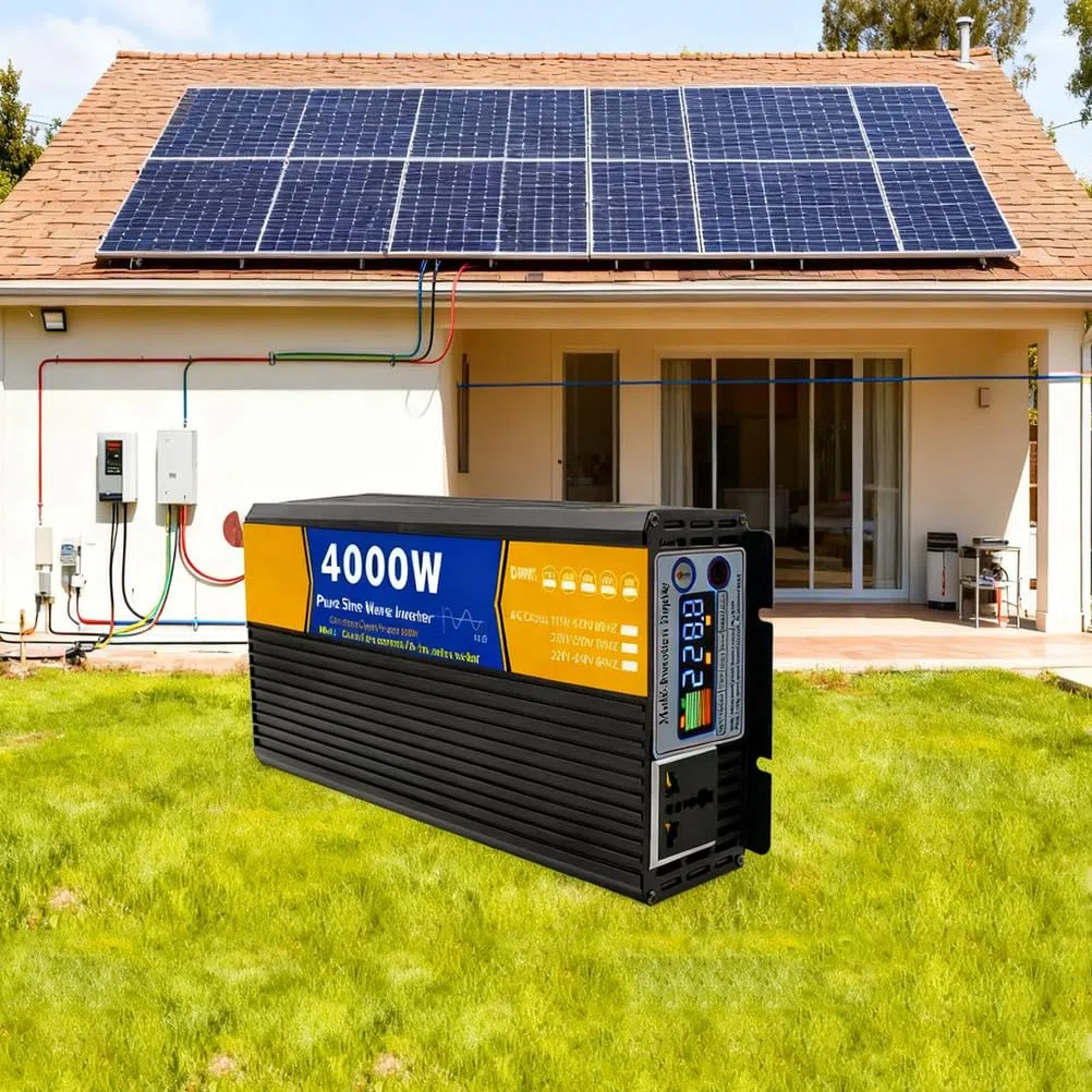 4000W Przetwornica samochodowa DC12V 24V 48V 60V 72V na 240V AC do podróży samochodowych, awaryjnego zasilania w domu, odporna na warunki,24v to 240v60hz
