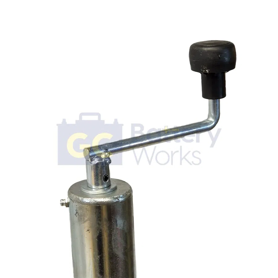 AutoFold koło podporowe do przyczepy, 60 mm, 400 kg, wytrzymała ocynkowana stal, przyczepa kempingowa, ładunek, 220 mm, gumowe koło